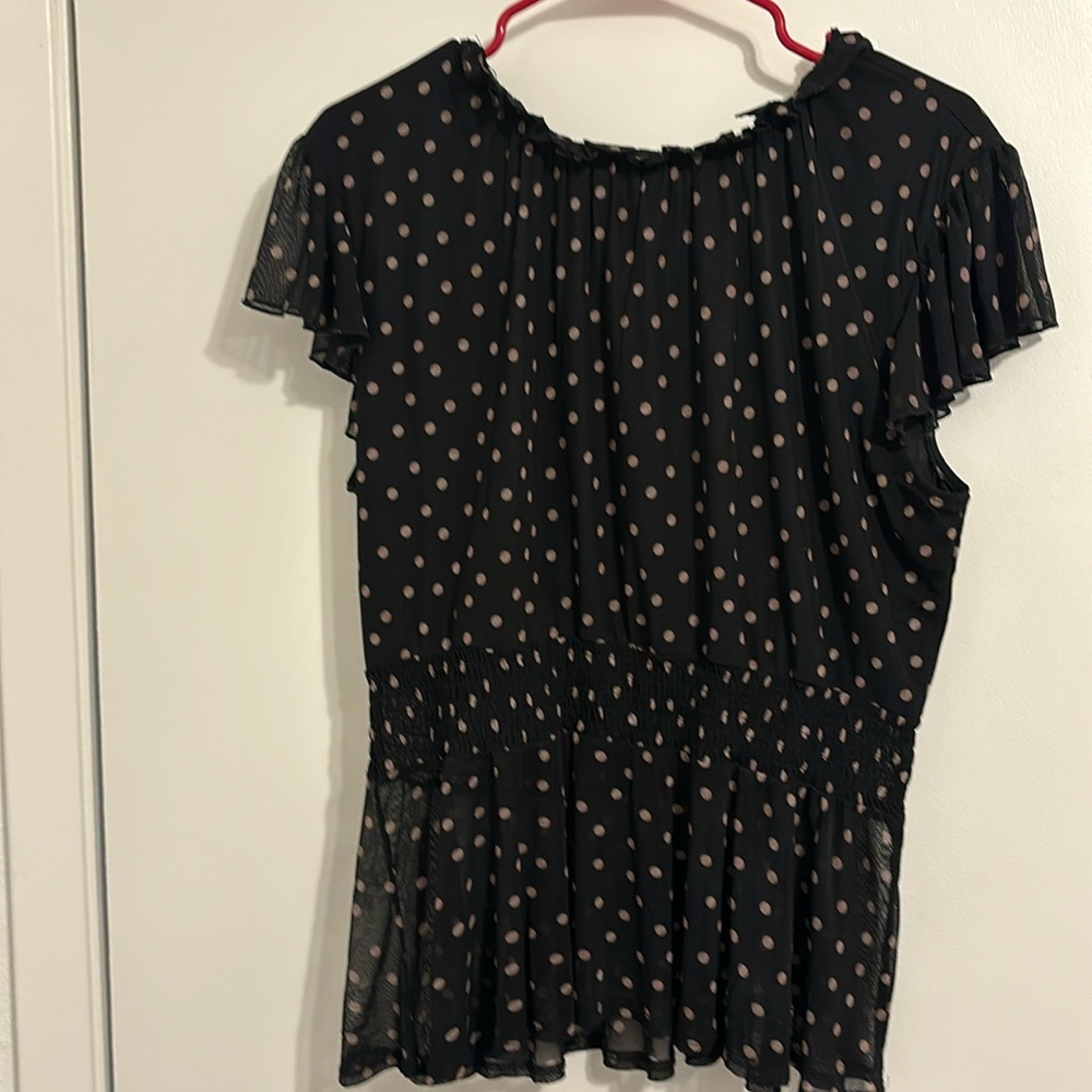 Stretchy flowing blouse